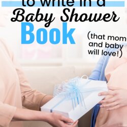 Eminent What To Write In Baby Shower Book Inscription Ideas Messages