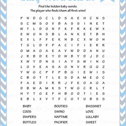 Smashing Free Printable Baby Shower Word Search Game Food Ideas