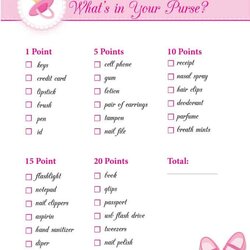 The Highest Quality Free Printable Baby Shower Games For Girls Simply Stacie Game Purse Girl Fun Items These