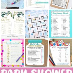 Admirable Baby Shower Games Free Printable Templates