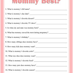 Smashing Free Printable Baby Shower Games Personalized Babies Mommy Knows Who Pink Game Word Answer Key