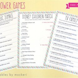 Brilliant Free Baby Shower Game Games To Print