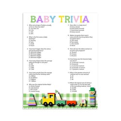 The Highest Standard Baby Shower Trivia Printable