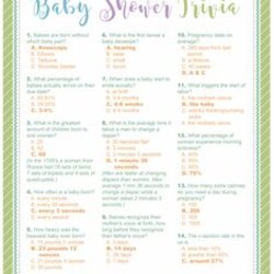 Splendid Baby Jeopardy Shower Fall Jungle Trivia Answers Answer Guests