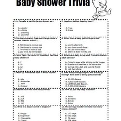 Legit Trivia Page Free Printable Baby Shower Game