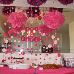Tremendous Fashionable Cute Baby Shower Decoration Ideas Girl Decorations Girls Themes Table Theme Decorating