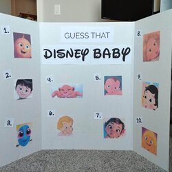 Matchless Baby Shower Game Games Disney Boy Babies Cute Guess Board Poster Fun Choose Jamie Maybe Visit