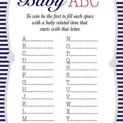 Nautical Baby Shower Game Free Printable Games Party Name Boys Boy Answers Perfect Race Names Girl