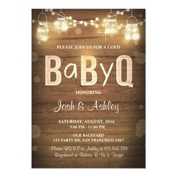 Wizard Baby Invitation Coed Shower Rustic Wood