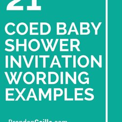 Great Coed Baby Shower Invitation Wording Examples Invitations Showers Couples Invites Girl Text Diaper