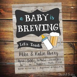 Superlative How To Make Coed Baby Shower Invitations Free Beauteous Appearance Brewing Invitation Beer Invite