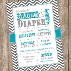 Very Good Best Coed Baby Shower Invitations Ideas On Invitation Couples Diaper Printable Templates Gray