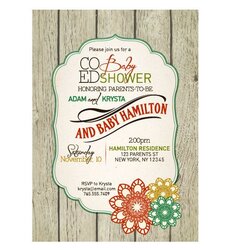 Splendid Best Images About Coed Baby Shower Invites On Invitation Fall