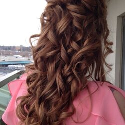 The Highest Standard Half Up Hairstyle Pretty Curls Bridal Shower Hair Wedding By Hairstyles Long Curly Down