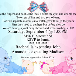 Magnificent Invite The Guests With Baby Shower Invites Invitation Elephant Dual Twins Invitations Templates