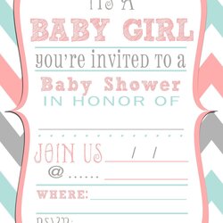Out Of This World Free Printable Baby Shower Invitations