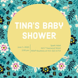 Superior Free Editable Baby Shower Invitation Card Templates Template
