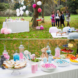 Super Ideal Outside Baby Shower Decoration Ideas Outdoor Party Decorations Girl Themes Throw Table Summer