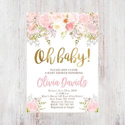 The Highest Standard Oh Baby Shower Invitation
