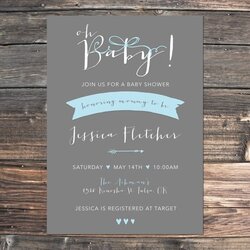 Great Oh Baby Shower Invitation File Printable By