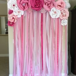 Perfect Handmade Baby Shower Decorations Showers Planning Streamers Backdrops Breathtaking Corr