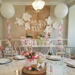 Matchless Baby Shower Party Ideas Photo Of Girl Decorations Flowers Themes Decor Rustic Showers Floral Paper