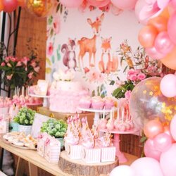 Outstanding Girl Baby Shower Ideas With Flowers Best Design Idea Woodland