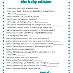Superlative Fun Baby Shower Trivia Questions To Use At Your Next