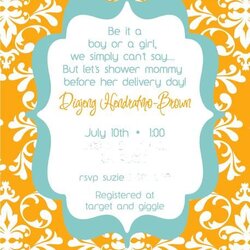 Baby Shower Party Ideas Photo Of Surprise Wording Invite