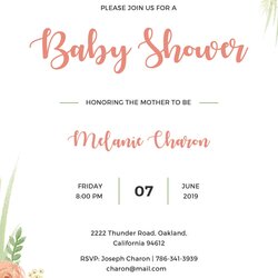 Baby Shower Invitation Templates For Microsoft Word Template