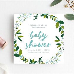 Sublime Editable Baby Shower Invitation Invitations Digital