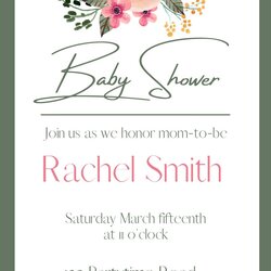 Digital Baby Shower Invite