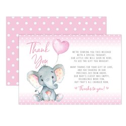 Superior Pink Elephant Baby Shower Invitations For Girls