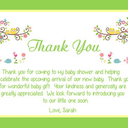 Fantastic Thank You Card Template For Baby Shower Sample Professional Templates Wording Coworkers Someone