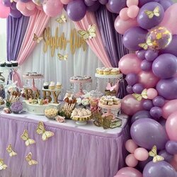 Sterling Butterfly Purple Pink Balloon Garland Arch Kit Theme In Balloons