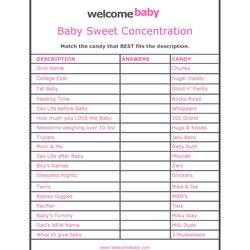 Baby Shower Games Printable With Answer Key Hot Free Answers