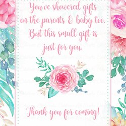 Magnificent Thank You For Coming To Our Baby Shower Bridal Welcoming
