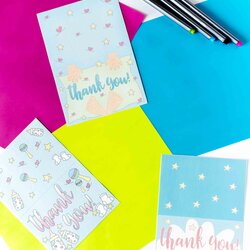 Perfect Baby Shower Thank You Cards Free Printable Daydream Into Reality Get