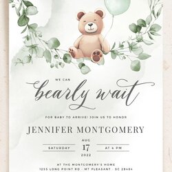 Tremendous We Can Wait Baby Shower Invitation Video Invites