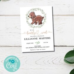 We Can Wait Baby Shower Invitations Digital Download Editable Printable Invites Template