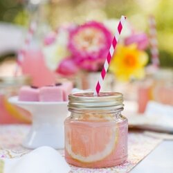 Superb Summer Baby Shower Ideas Mason Jar Pink Jars Drinks Lemonade Party So Cocktails Juice Time Drinking