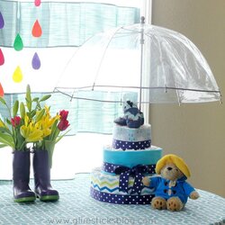 Fantastic April Showers Themed Baby Shower Theme Party Themes Centerpieces Rain Umbrella Cake Decorations