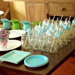 Cool An April Baby Shower Showers Mason Jars Punch