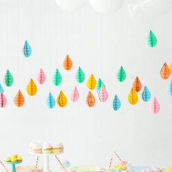 Super April Baby Showers Shower Party Umbrella Decor Oh Happy Raindrops Clouds Decorations Hang Forget