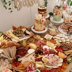 Pin By Miss Loves On Baby Shower Brunch Food Table Grazing Party Cheese Platters Catering Tables Platter