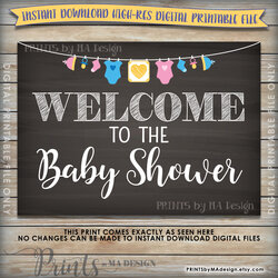 Baby Shower Welcome Sign Free Printable Templates