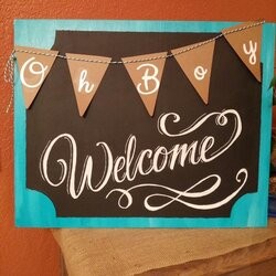 Perfect Welcome Sign For Baby Shower Chalkboard
