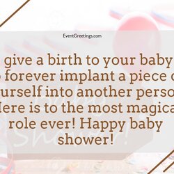 Magnificent Cute Baby Shower Quotes And Messages