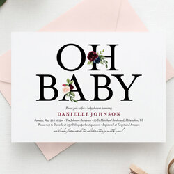 The Highest Standard Luxury Invitations Unique Baby Shower