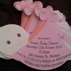 Smashing How To Create Unique Baby Shower Invitations Free Printable Invitation Making Templates Pink Sling